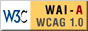 Icono de conformidad con el Nivel A, de las Directrices de Accesibilidad para el Contenido Web 1.0 del W3C-WAI